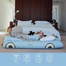 Load image into Gallery viewer, Blue Convertible Kids Sleepover Air Mattress