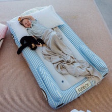 Load image into Gallery viewer, Blue Convertible Kids Sleepover Air Mattress