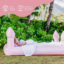 Load image into Gallery viewer, Pink Castle Sleepover Kids Air Mattress