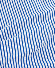 Load image into Gallery viewer, Baby Girls Blue Seersucker Long Sleeve One Piece Rash Guard