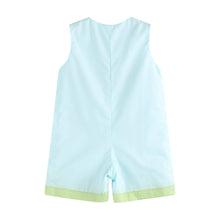 Load image into Gallery viewer, Blue Baby Turtles Applique Shortalls
