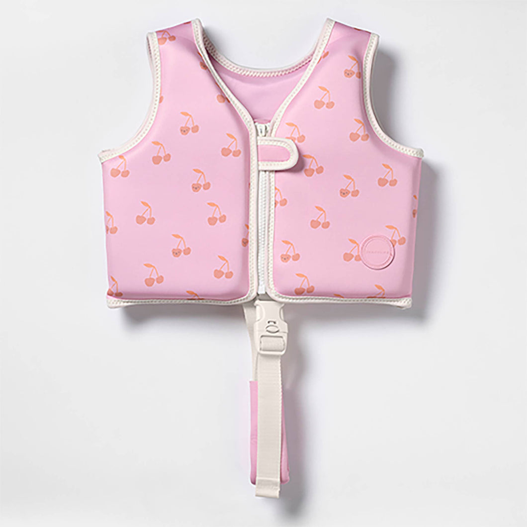 Kids Swim Vest 2-3 Cotton Candy Cherry