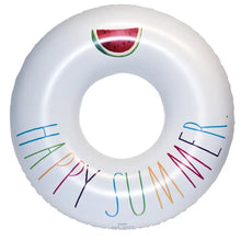 Load image into Gallery viewer, Rae Dunn - 48&quot; Ring Float - Happy Summer. (Colored Font)
