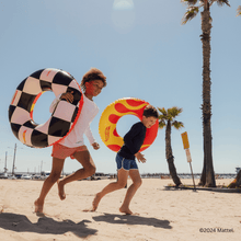 Load image into Gallery viewer, FUNBOY x Hot Wheels Kids Checkered Flame Tube Float (Reversible)
