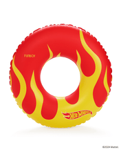 Load image into Gallery viewer, FUNBOY x Hot Wheels Kids Checkered Flame Tube Float (Reversible)
