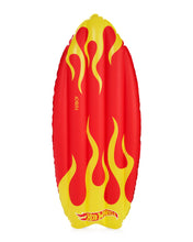Load image into Gallery viewer, FUNBOY x Hot Wheels Checkered Flame Surfboard (Reversible) Float
