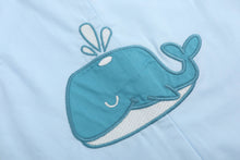 Load image into Gallery viewer, Blue Whale Applique Shortalls
