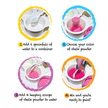Load image into Gallery viewer, DIY Sidewalk Chalk Paint 6pk Kit
